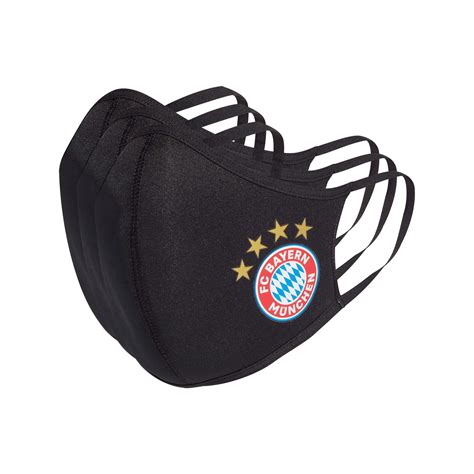 adidas fc bayern kinder maske 3er set schwarz|fc bayern kinder bekleidung.